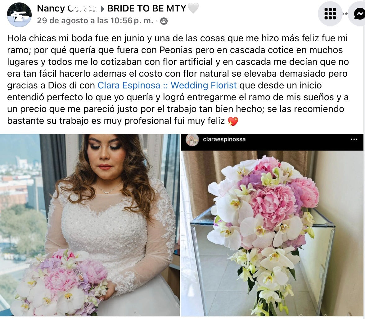 Clara Espinosa - Wedding Florist MTY